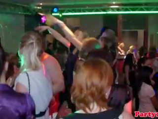 Euro amateur cocksucking on dancefloor