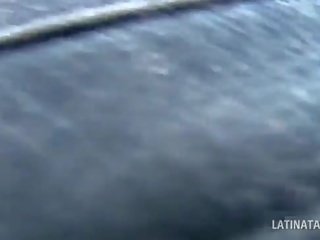 Latina teen minx gets pussy teased and gives BJ