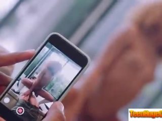 Huge Long Hard phallus Inside Wet Pussy Of Teen babe (Kendall Woods) video-12