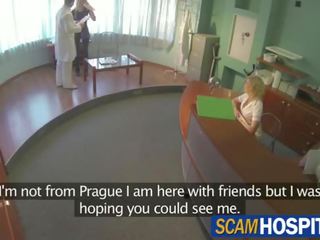 Captivating blonde tourist chick gets fucked by the professor in the examining tablerk 02