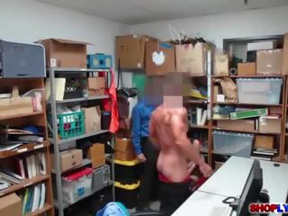 Attractive thief audrey royal fucked by two officers
