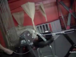 RESTRAINED AND DRAINED The Milking Of A Male Slave! Starring goddess Gia
