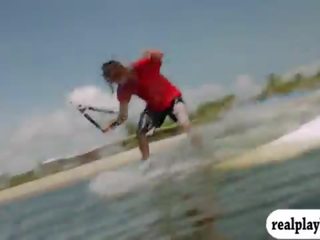 रमणीय badass महिलाओं कोशिश निकल जागना boarding जबकि सब नग्न