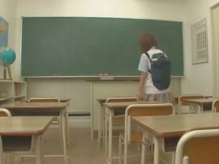 Two youngsters Fuck Sana Anju Tight Holes In Class