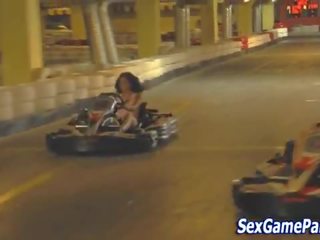 Babes suck in adult film games