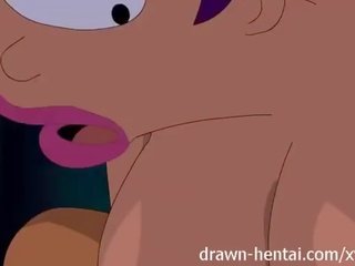 Futurama 헨타이 - zapp 폴 용 turanga 여학생