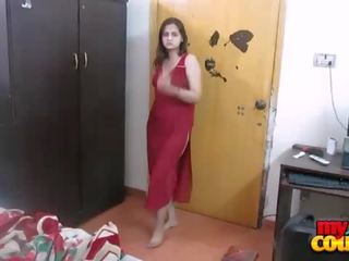Indiýaly excellent captivating aýaly sonia stripping naked exposing her bigtits