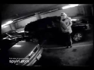 Sikkerhet kamera i caressing mye fangster par å ha voksen video