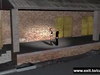 户外 x 额定 电影 红发 维多利亚 在 3d 漫画