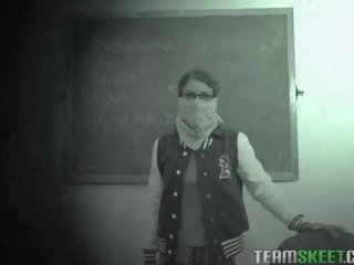 InnocentHigh Smalltits brunette teen Presley Hart fucks teachers cock