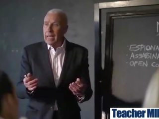 (aletta ocean) elite Teacher With Big Round Tits Enjoy x rated video In Class vid-01