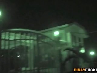 Filipina köçe walker gives a motel agzyňa almak