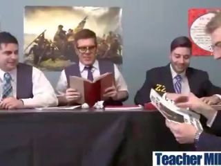 (kimberly kendall) Nasty Teacher With Big Juggs Bang In Class clip-17