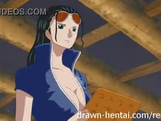 Satu potongan animasi pornografi film x rated film dengan nico robin