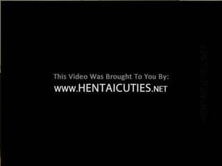 Erotic 3D hentai whore wank member