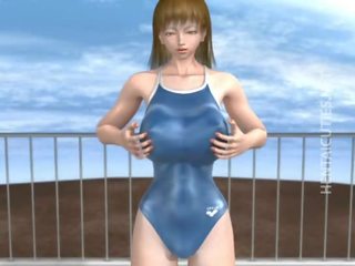 3D hentai hooker take manhood at poolside