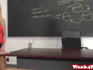 Ally Brooks facialized by teacher 1 hour after class