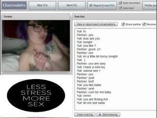 Chatroulette 100 - randy Lesbian Tattoed looking fun