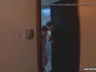 Two dudes take advantage of a brunet and they cream her