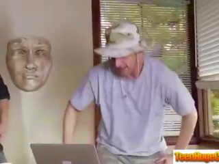 Σκληρά Ενήλικος συνδετήρας επί σπέρμα με (jillian janson) έφηβος/η νέος γυναίκα επί τεράστιος manhood clip-20