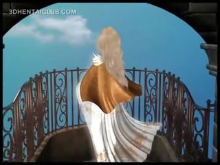 Hentai blond saab sperma löök edasi tema suur tissid ja vitt