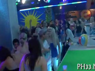 Plenty of team fuck on dance floor