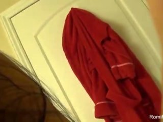 Romi udan masturbates in bed