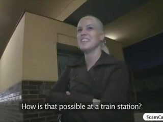 Blone sweetheart beata receives awis and gets fucked in a publik sepur