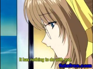 Naughty hentai lady Sucking a cock