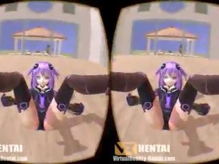 Hyperdimension neptunia - purple heart in 3d sbs