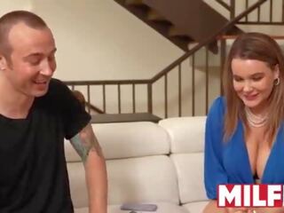 Stepmom Gets a Cumshot on her HUGE Natural Tits &lpar;Natasha Nice&rpar; — MILFED