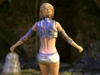 치명적인 cumbath&period; 괴물 트리플 엑스 비디오 패러디