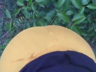 Смаглява ціпонька відстій на укол поза з в парк