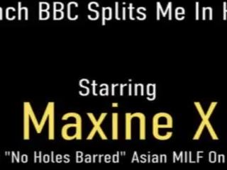 Знаменитість splits&quest; подивитися maxine x отримати порваний в половина по a масивний великий cock&excl;