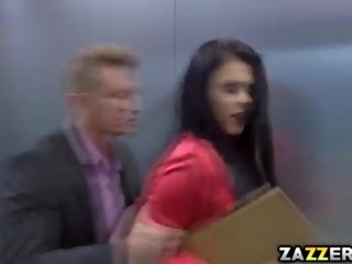 Peta Jensen sucks Bill Baileys big phallus deep throat