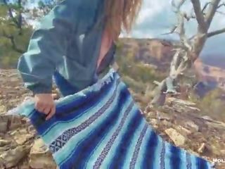 Epic ยอด canyon adventure xxx หนัง - มอลลี่ pills - สาธารณะ ธรรมชาติ น้ำแตก pov