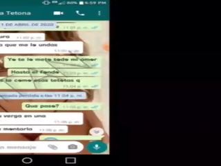 The most busty in the classroom on a vid call&comma; got hot to trot on whatsapp and the rest was recorded