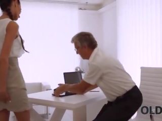 OLD4K. Finally she's got her boss cock