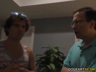 Cuckold step brother and dad watch Lana Rhoades takes BBC