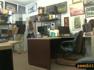 Cute femme fatale pawns her pussy and pounded at the pawnshop