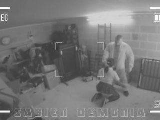 Cctv footage 의 호리는 비탄 sabien demonia 점점 엿 에 바보 로 학교 노동자