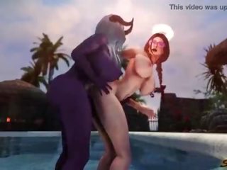 &lbrack;Futa on Female&rsqb; Succubus seduce a cute angel