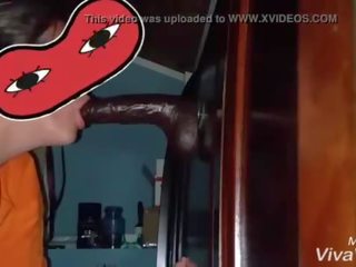 Hotwife sucking on bbc while hubby pounds her from behind