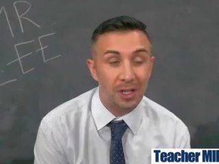 Marvelous harlot Teacher (august ames) With Big Boobs Bang In Class movie-08