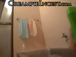 아버지 tells 십대 에 열린 형제 cum-8